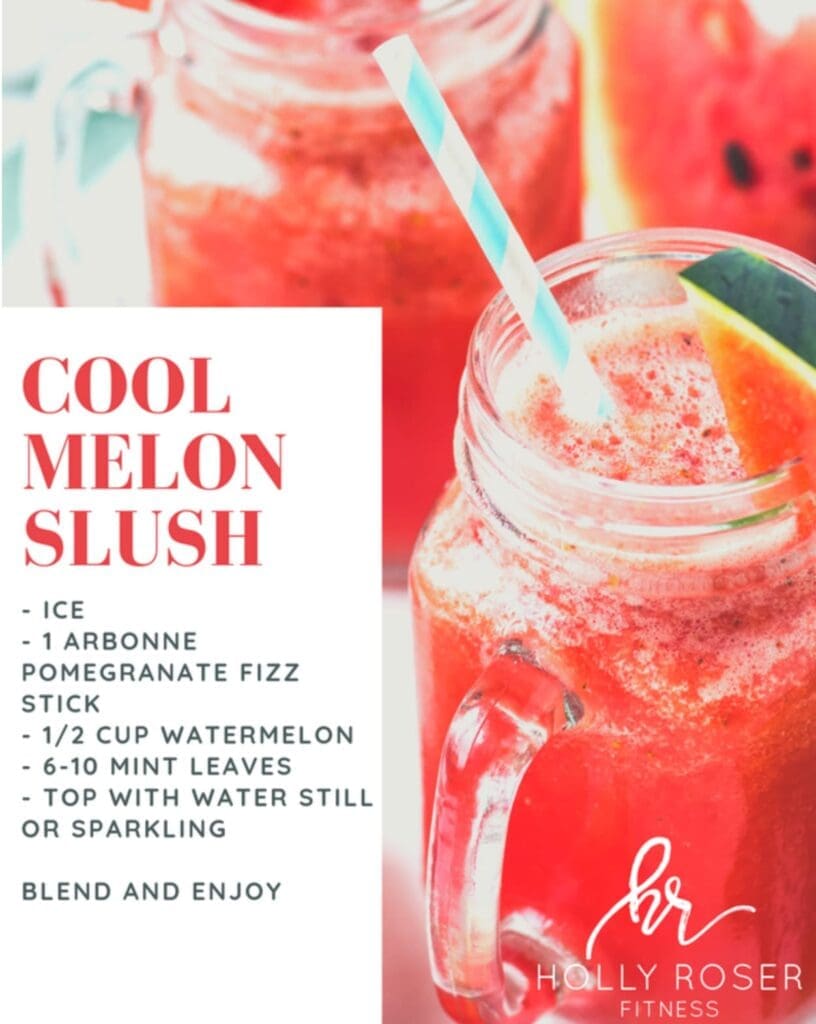 "Cool Melon Slush Mocktail Recipe | Personal Training "