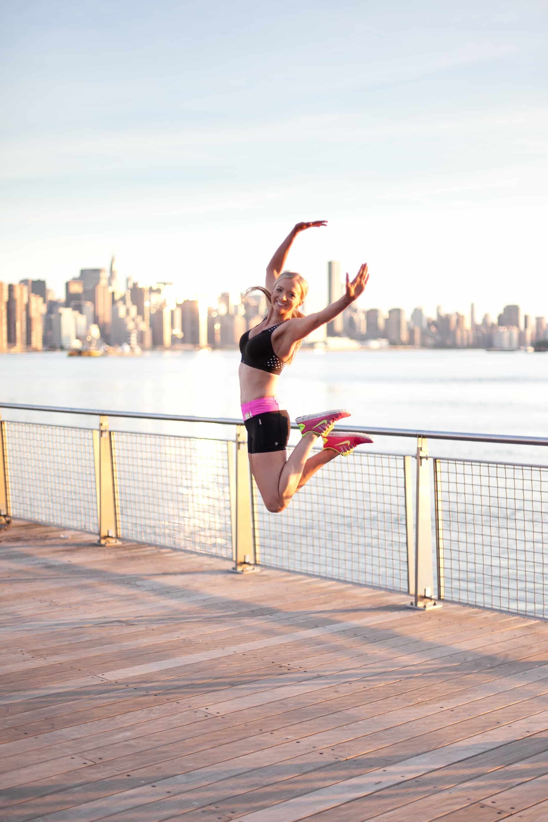 Holly Roser Fitness personal trainer outdoor kick training