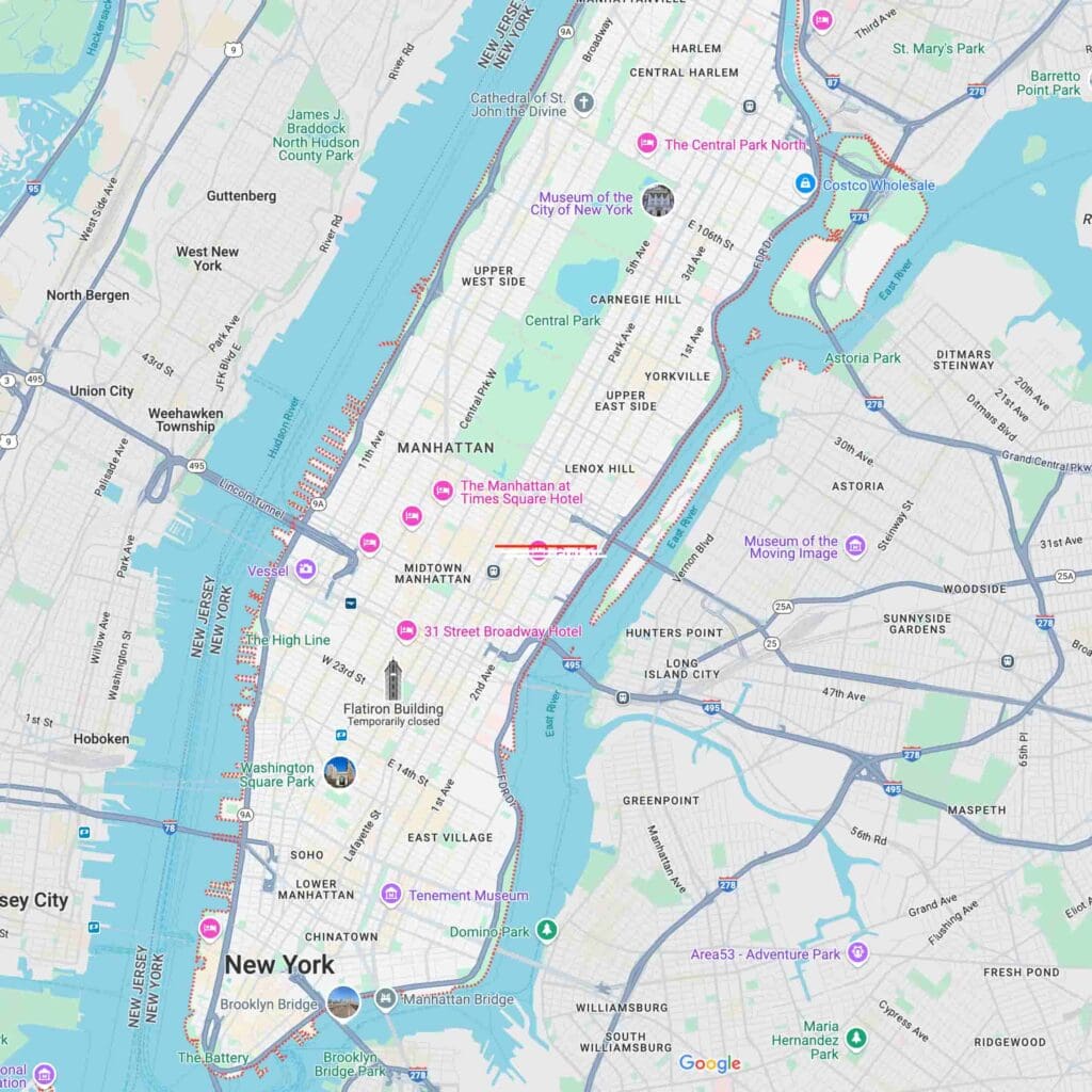 Manhattan In-Home Training | No Commute Required | Holly Roser Fitness 18 Manhattan service area for Holly Roser Fitness.