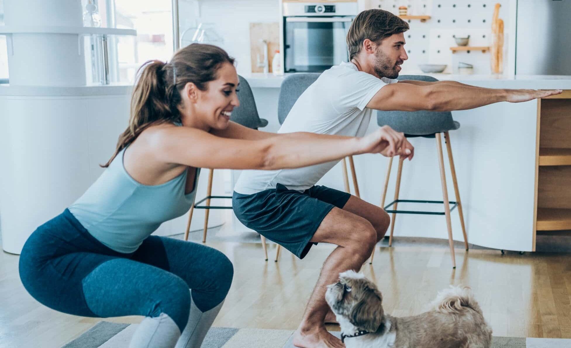 Personal training at home with Holly Roser Fitness.